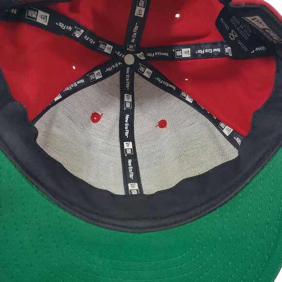 New Era Cincinnati Reds 9Fifty Embroidered Snapback Hat Red Black Cap MLB - Picture 8 of 10